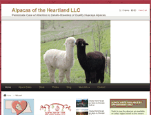 Tablet Screenshot of alpacasoftheheartland.com